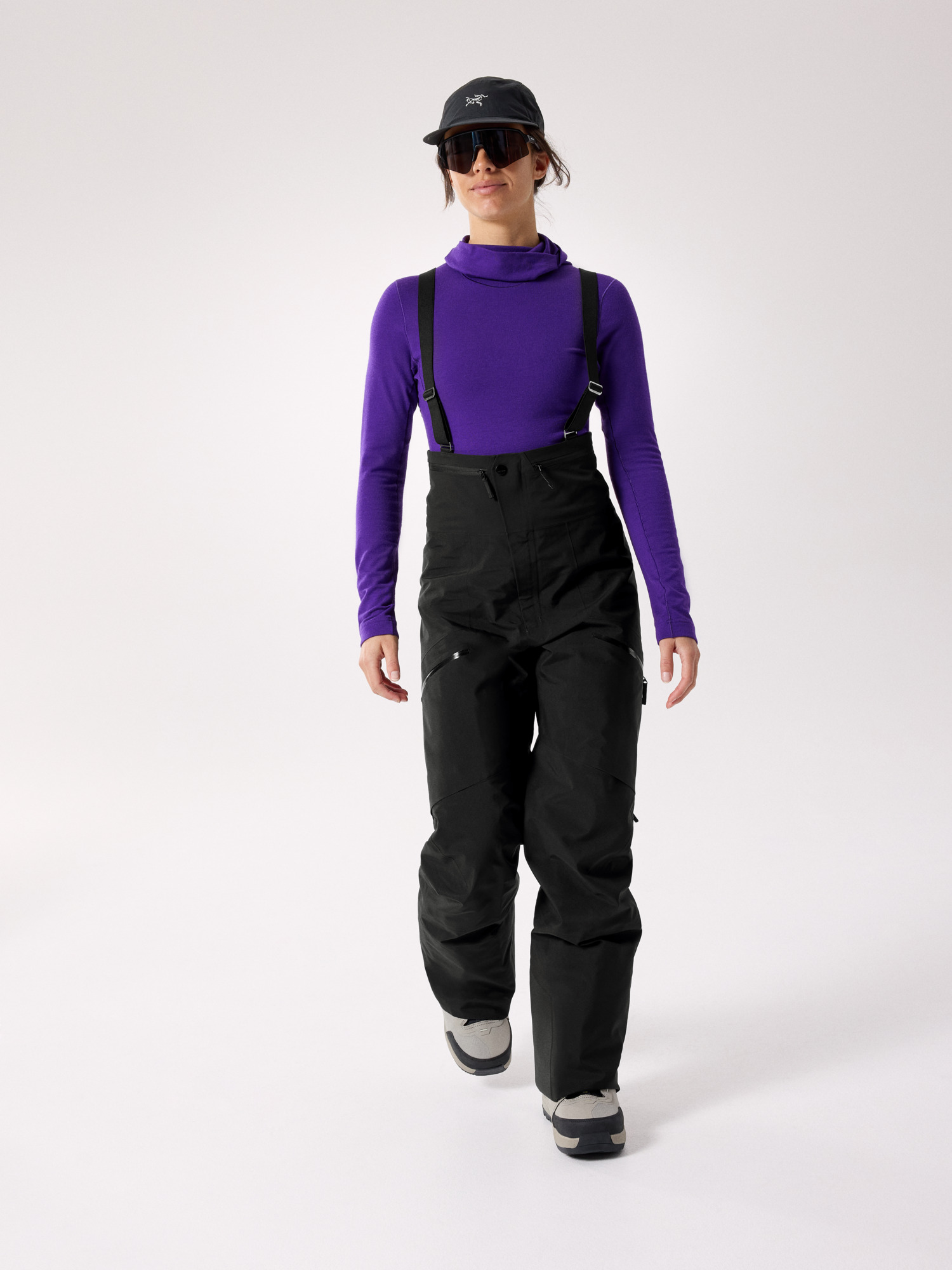 F25-X000009857-Rush-Bib-Pant-Black-Women-s-Front-View