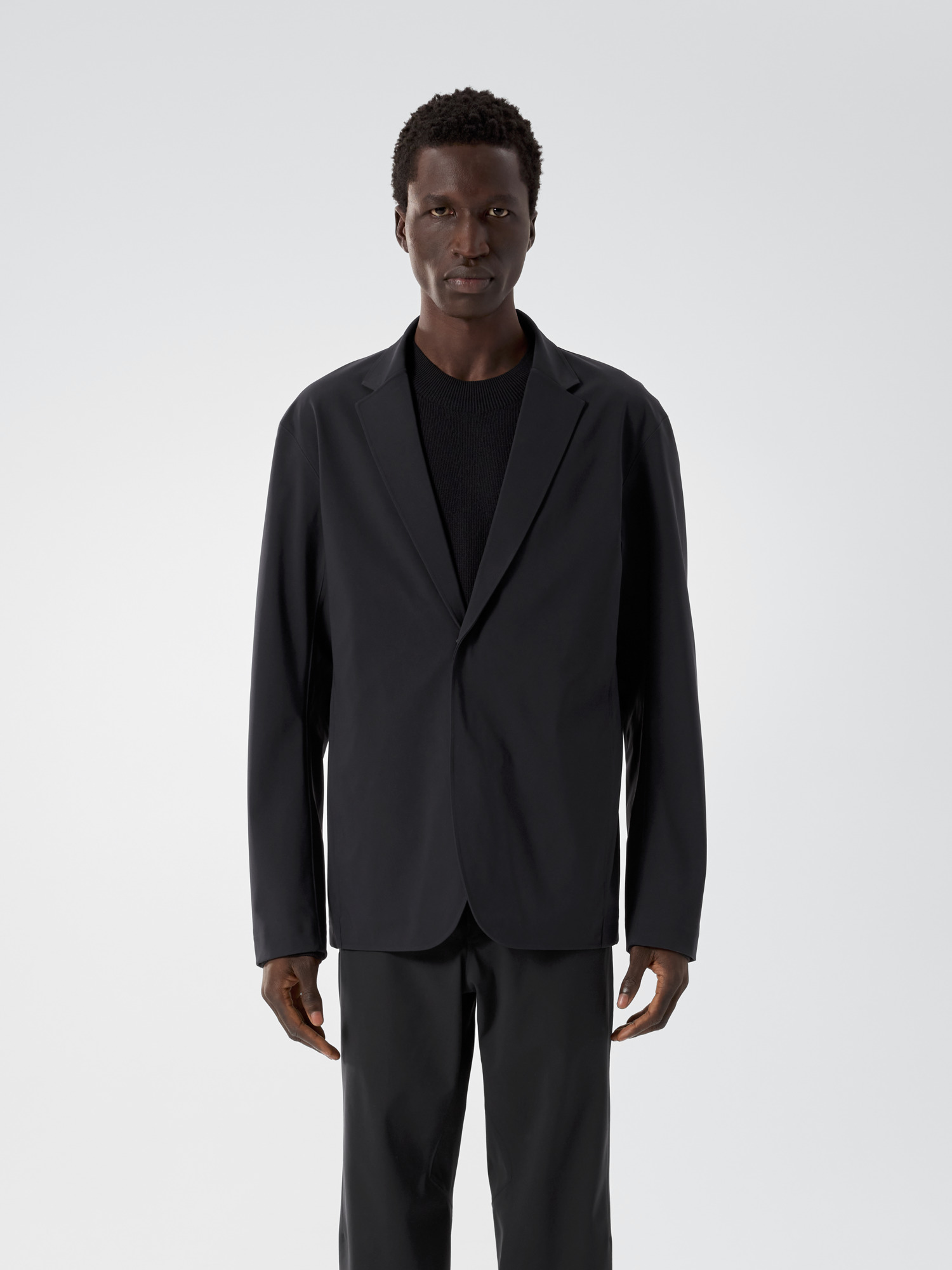 F25-X000009946-Indisce-MX-Blazer-Black-Front-View