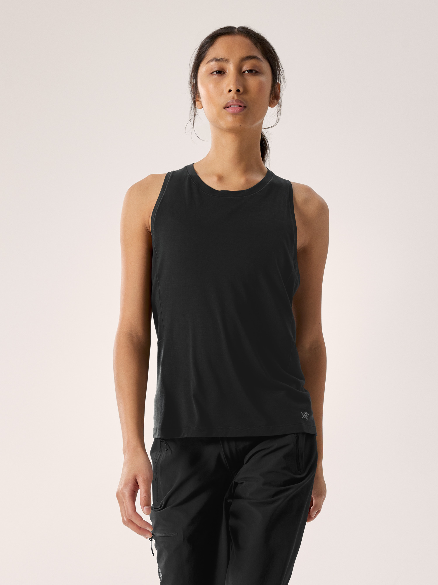 S26-X000009496-Lana-Merino-Wool-Tank-Black-Women-s-Front-View