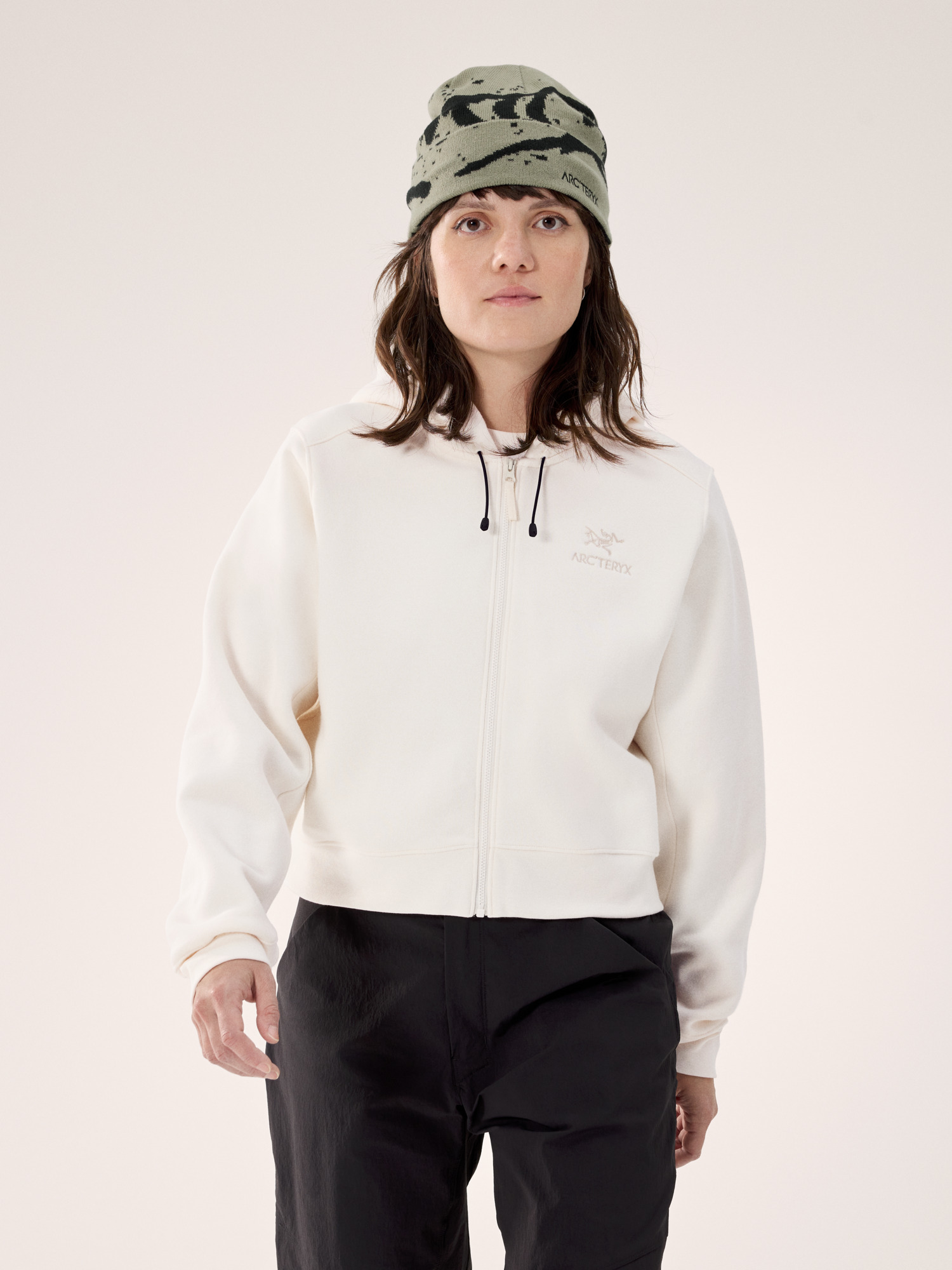 S26-X000010261-Emblem-Fleece-Full-Zip-Crop-Hoody-Arctic-Silk-Women-s-Front-View